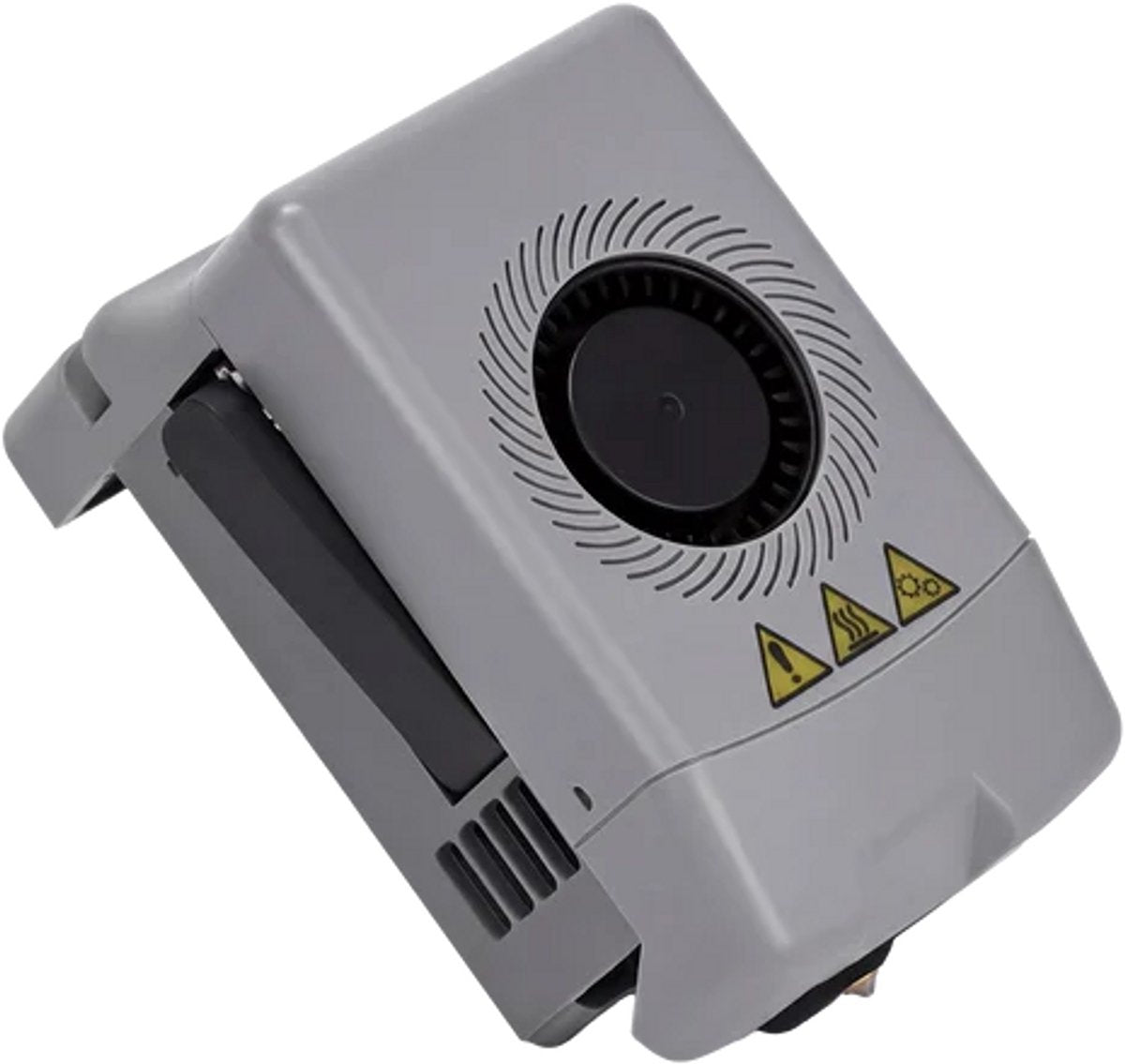 FlashForge extruder voor de Adventurer 5X, schuin aanzicht met koelventilator
