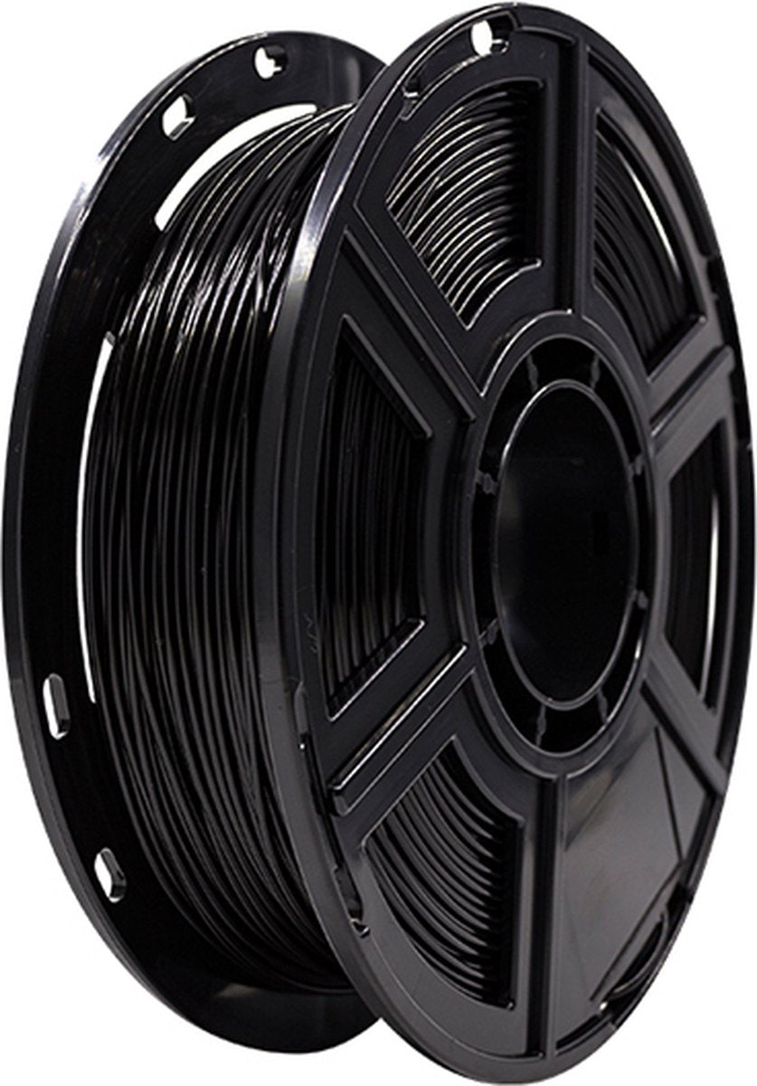 FlashForge PLA-filament zwart op een spoel van 500 gram, 1,75 mm