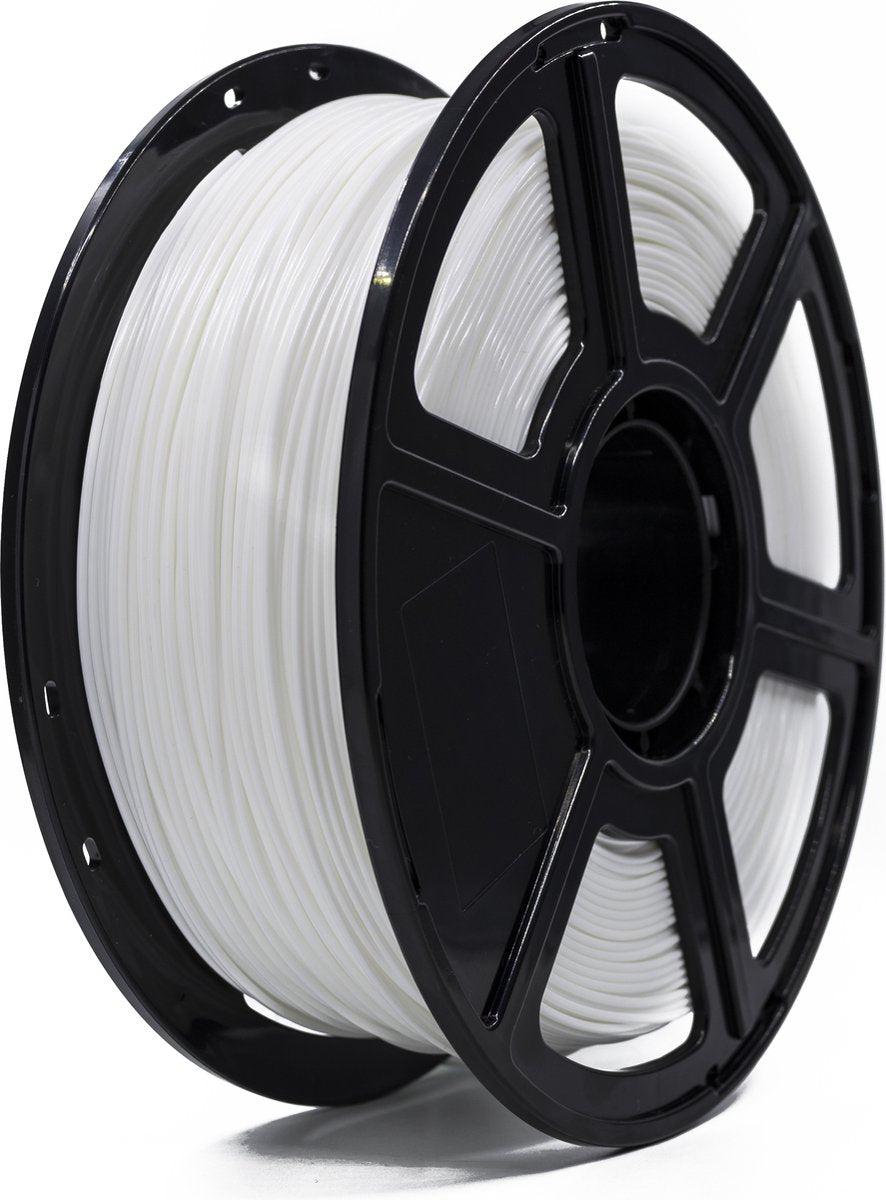 FlashForge PLA-filament wit op zwarte spoel, 1,75 mm, 1 kg