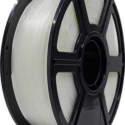 FlashForge Basic PETG-filament transparant op zwarte spoel, 1,75 mm, 1 kg
