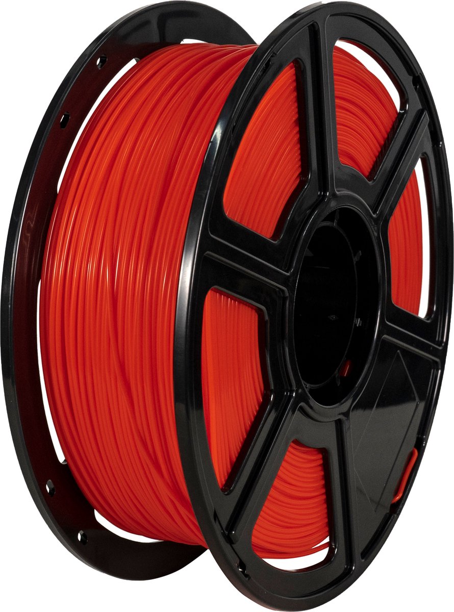 FlashForge PLA-filament rood op zwarte spoel, 1,75 mm, 1 kg