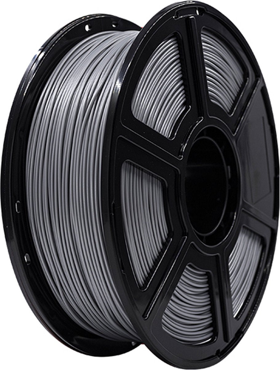 FlashForge PLA-filament zilver op zwarte spoel, 1,75 mm, 1 kg