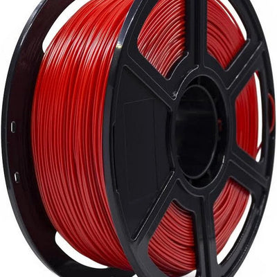 FlashForge Basic PETG-filament rood op zwarte spoel, 1,75 mm, 1 kg