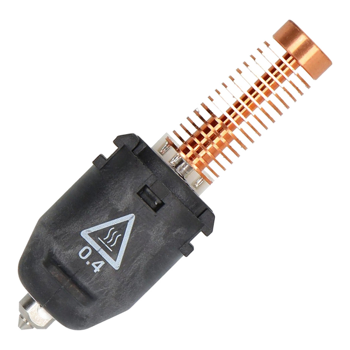 FlashForge snelwissel-nozzle 0,4 mm voor de Adventurer 5M en 5M Pro, met koperen koelvinnen