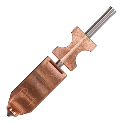 FlashForge nozzle 0,4 mm voor de Adventurer 5X, met maatmarkering op de koperen behuizing